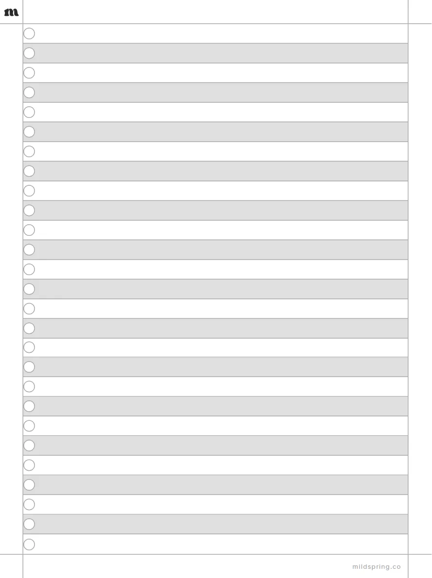 Task List template page preview