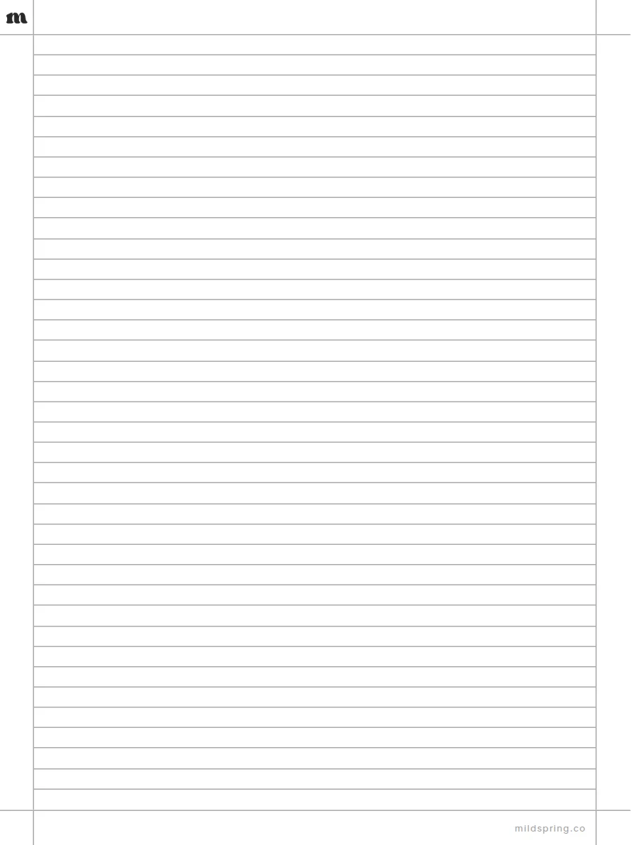 Narrow Lined template page preview