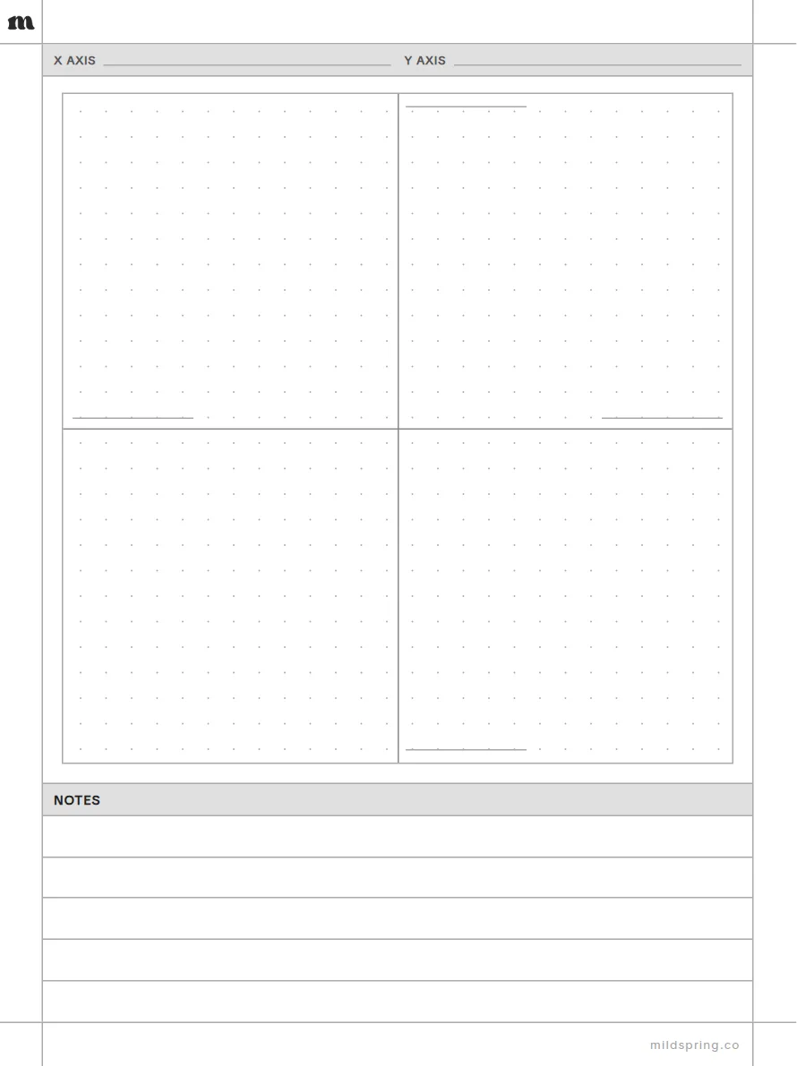 Positioning Map template page preview