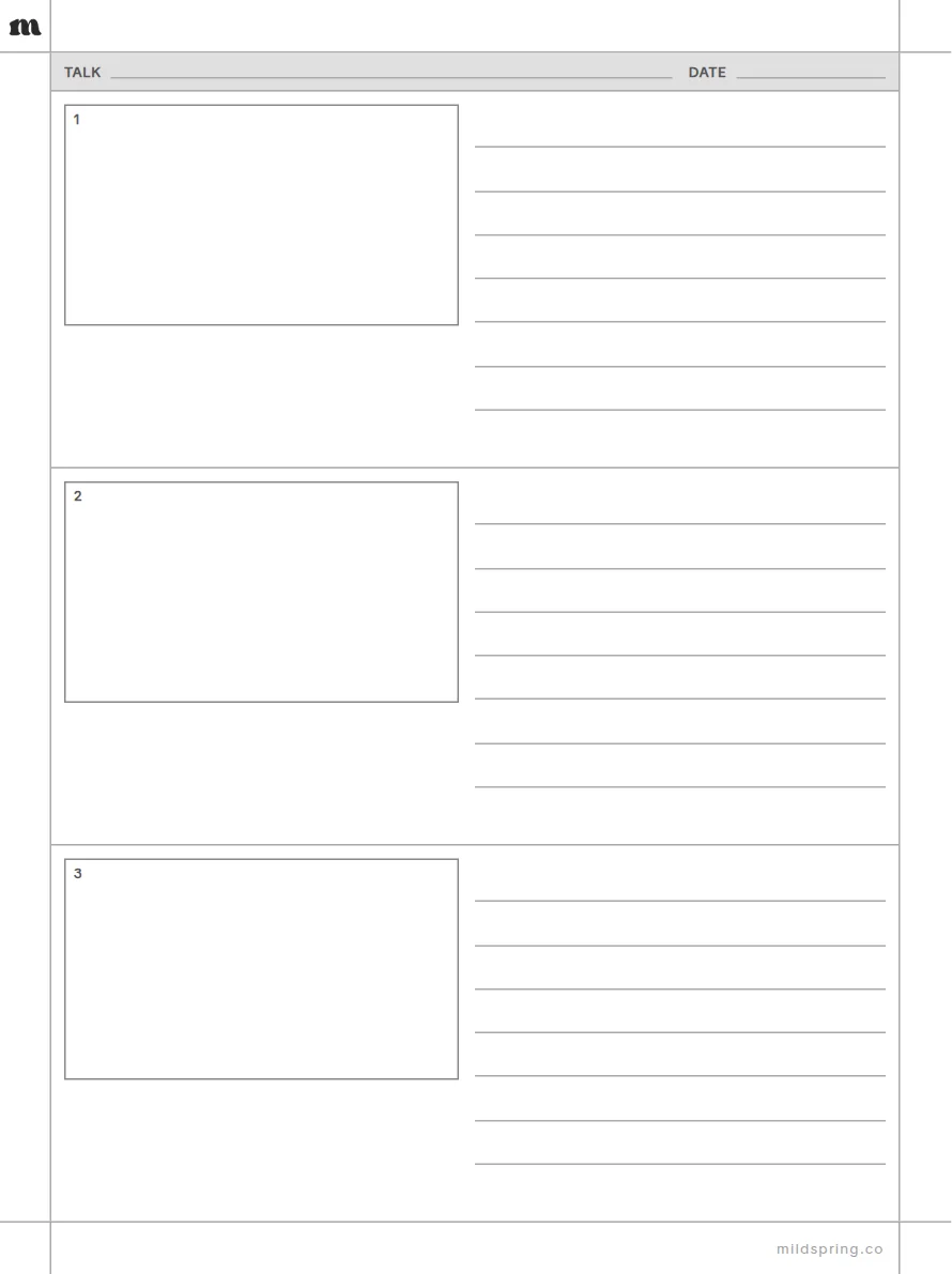 Presentation Notes template page preview