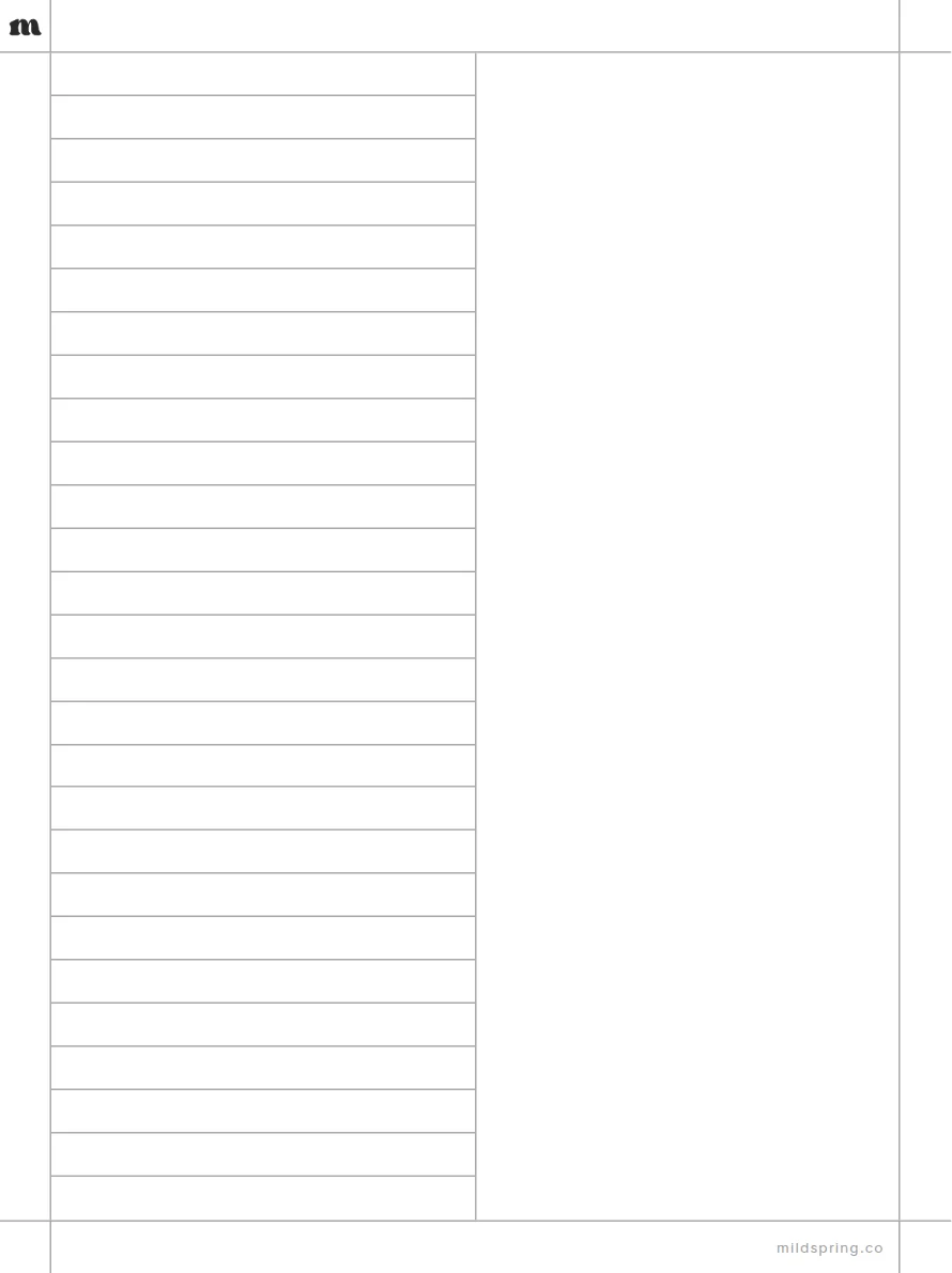 Split Page: Lined Left template page preview