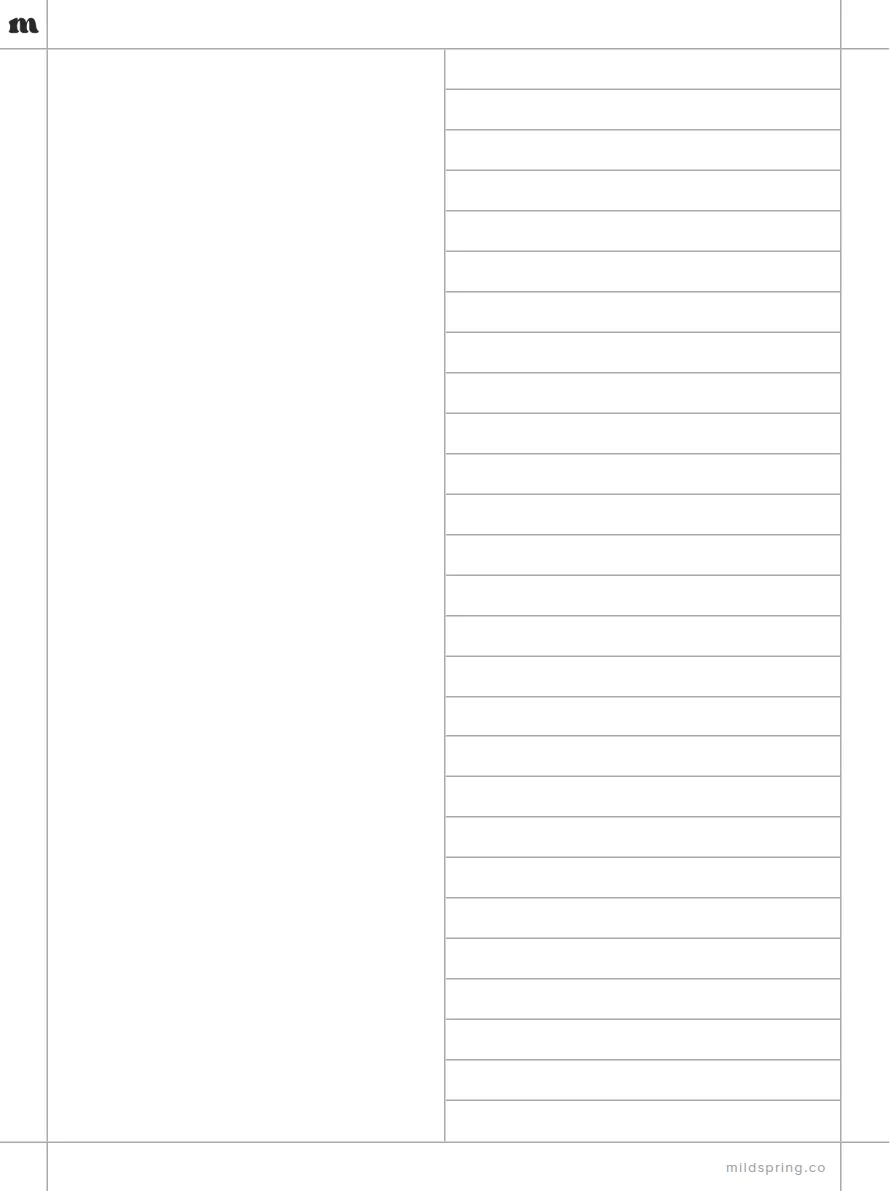 Split Page: Lined Right template page preview